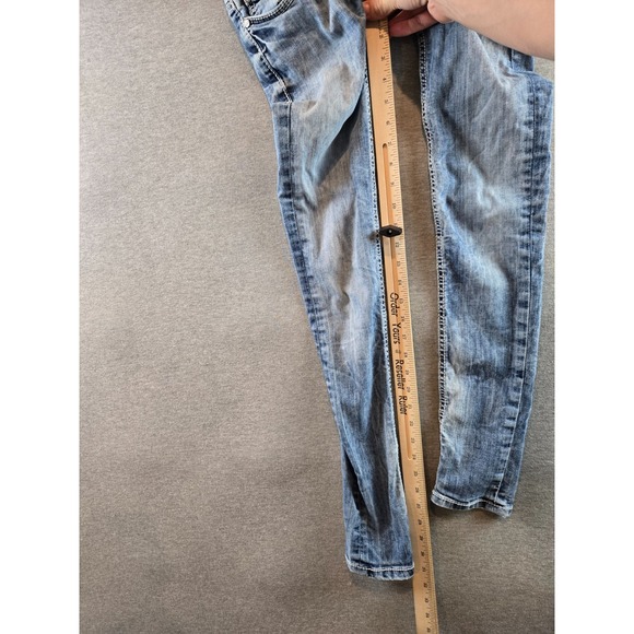 BKE DENIM STELLA SKINNY JEANS SIZE 24 R (26W) STRETCH LOW RISE BPL1614 VINTAGE - Picture 13 of 14